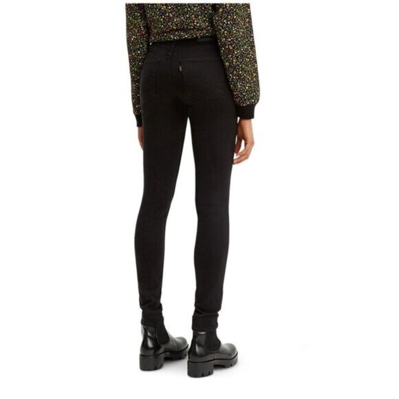 LEVI'S 721 High Rise Skinny Black Jeans Pants Neutral Sz 26 Flawed - Picture 9 of 16